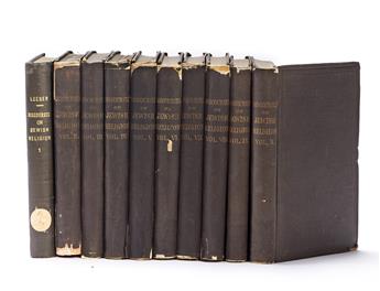 (JUDAICA.) Isaac Leeser. Discourses on the Jewish Religion.                                                                                      